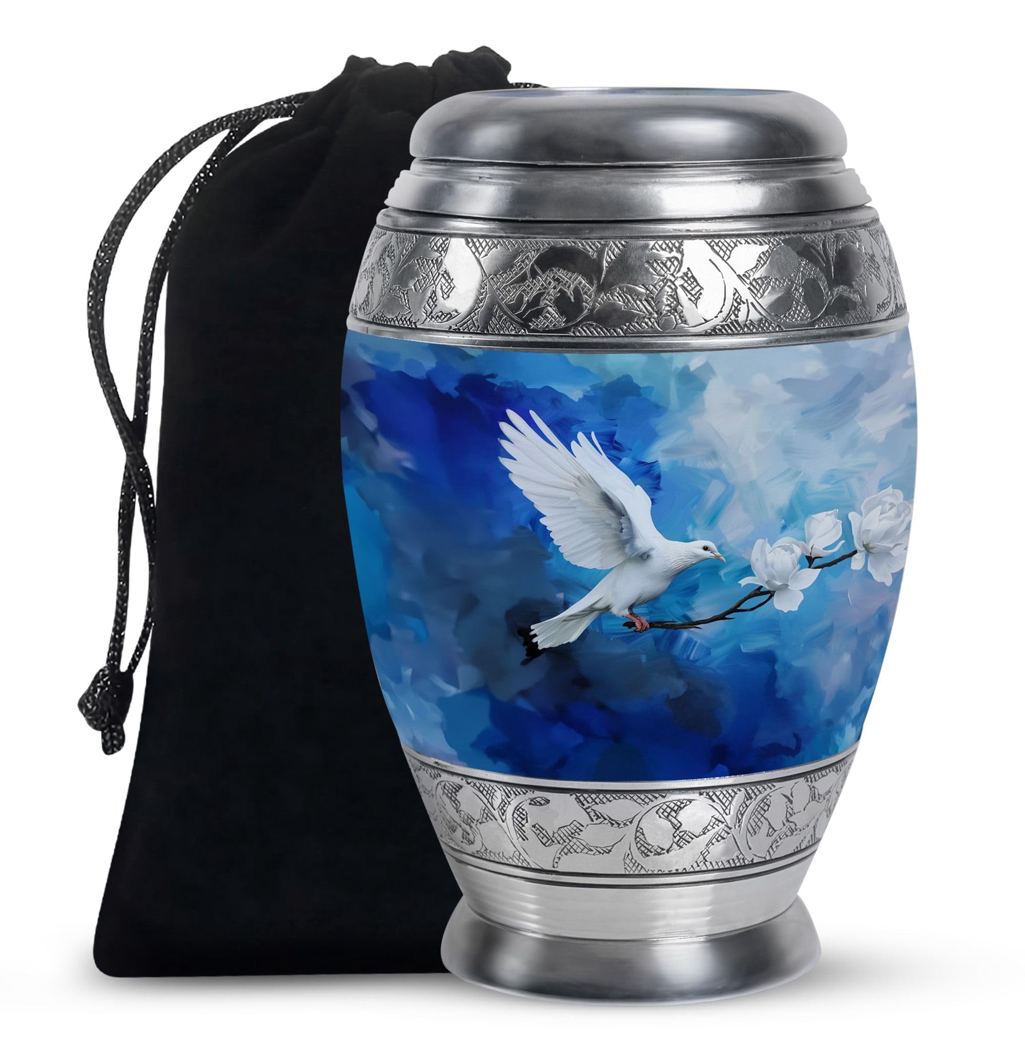 SUBSH Dove Urn - Urns for Human Ashes - Urns for Ashes Adult Female - Ashes Urn - Funeral Urns for Human Ashes Adult - (10 inch Pack of 1)