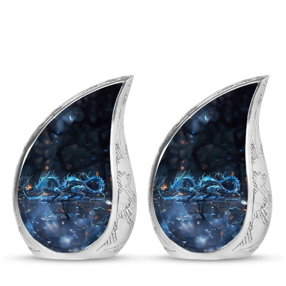 SUBSH Dragon Cremation Urns For Men - Urns For Human Ashes Adult Male - Cremation Urns For Adult Ashes Women - Urn For Human Ashes - Pack Of 2 - Small Keepsake Urns