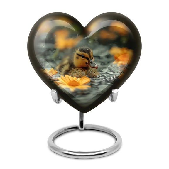 SUBSH Duck Urn - Heart Keepsake Urn - Human Urns for Ashes - Ash Holders for Human Ashes - Cremains Containers - Adult Urns for Human Ashes Women (Size - 3 inch Pack of 1)