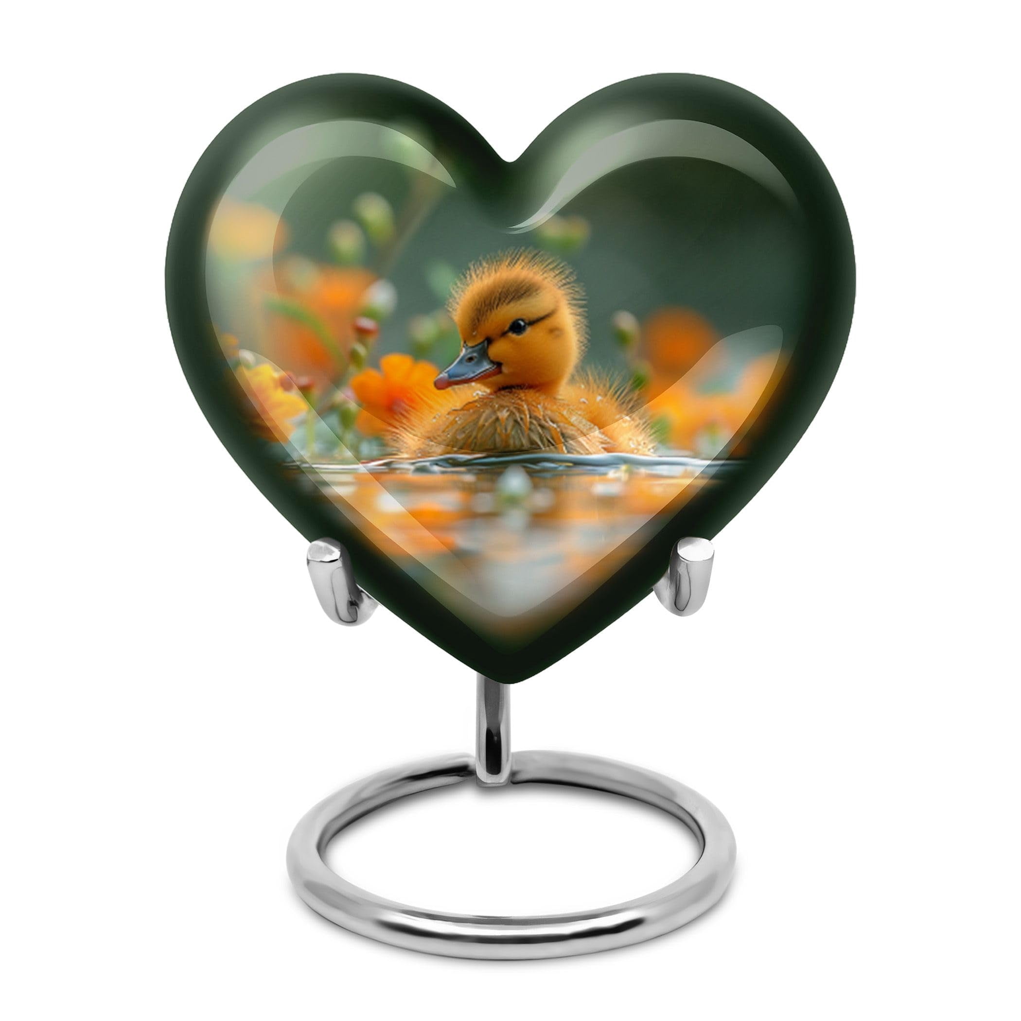 SUBSH Duck Urns for Human Ashes - Heart Urn for Human Ashes - Cremation Urns Adult - Ash Holders for Human Ashes - Cremation Urns for Adult Ashes Women - (Size - 3 inch Pack of 1)