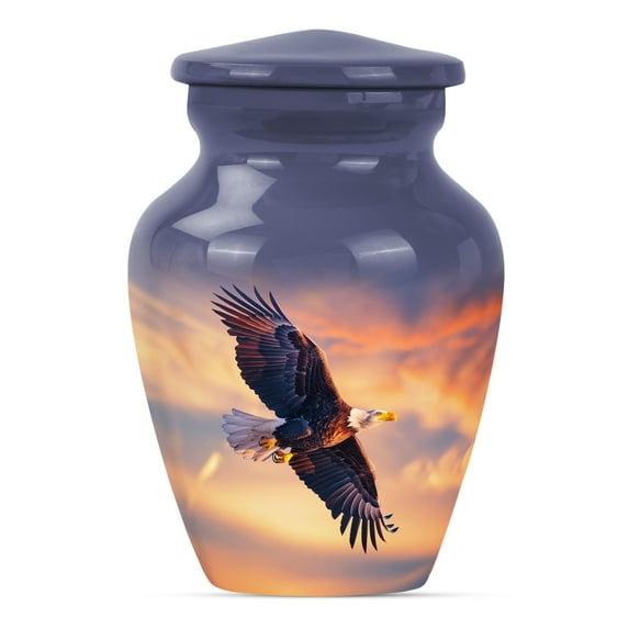 SUBSH Eagle Urn - Small Urns for Ashes - Burial Urns for Adult Human Ashes - Cremation Urns for Adults - Adult Cremation Urns - Funeral Urn Ashes (3 inch Pack of 1)