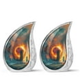 thumbnail image 1 of SUBSH Eclipse Monumen - Urns For Men - Small Keepsake Urns - Urns For Mom Ashes - Pack Of 2 - Urns Adult - Cremation Urns For Adults - Funeral Urn Adult Ash Man & Women, 1 of 2