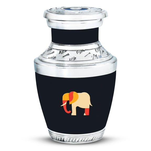 SUBSH Elephant Urn for Ashes - Small Urn for Ashes - Cremation Urns for Human Ashes Adult Male - Funeral Urns for Human Ashes Adult - Adult Urns for Human Ashes Women (3 inch Pack of 1)