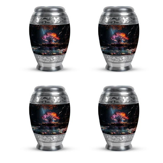 SUBSH Enchanted Twiligh - Memorial Keepsakes for Ashes - Mini Urns for Human Ashes Keepsake - Cremation Urns for Human Ashes Adult Male - Burial Urns for Ashes (Size - 3inch,4pcs)