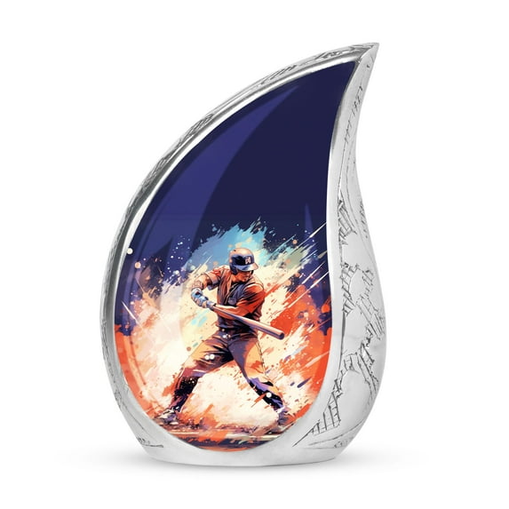 SUBSH Explosive Baseball Swing - Cremation Urns For Ashes For Men - Adult Cremation Urns For Human Ashes - Urns Adult - Pack Of 1 - Small Keepsake Urn For Ashes - Burial Urn