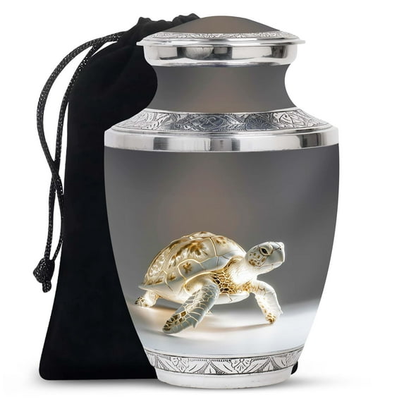 SUBSH Fantasy Turtle Urn for Human Ashes - Cremation Urn Human Ashes - Modern Urn - Urns for Human Ashes Adult Female - Ashes Holder - Urns for Adults (10 inch)