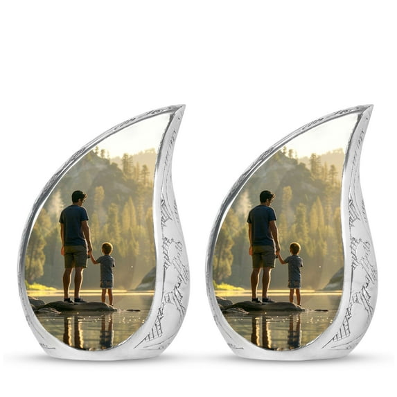 SUBSH Fishing Urns For Human Ashes Adult - Human Urns For Ashes Adult Small - Funeral Urn - Pack Of 2 - Urns For Adult Male Dad - Cremation Urn - Urns For Human Ashes Adult Female