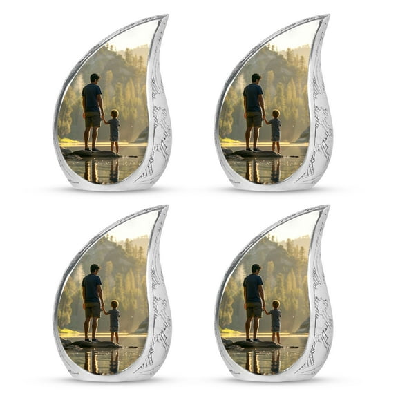 SUBSH Fishing Urns For Human Ashes Adult Male - Adult Urns For Women - Funeral Urn Ashes - Pack Of 4 - Cremation Urns For Women - Ashes Keepsake Urn - Cremation Urns - Human Remains Urn
