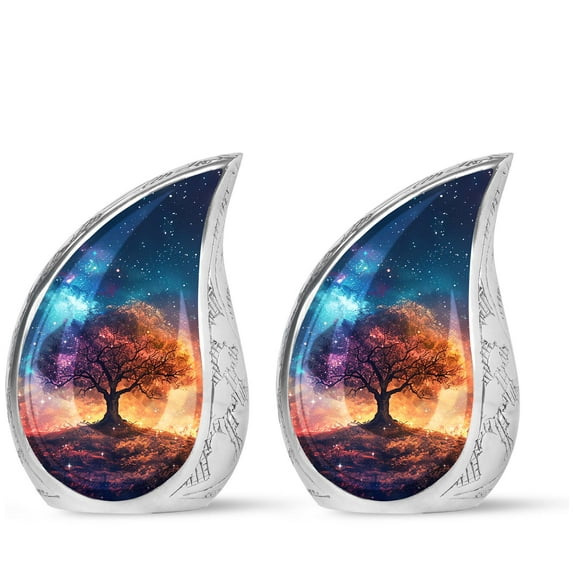 SUBSH Galactic Blaze Genesis - Human Ash Urns - Urns For Men Ashes Adult Male - Urns For Human Ashes Small - Pack Of 2 - Cremation Urns For Men - Cremation Urns For Adult Ashes