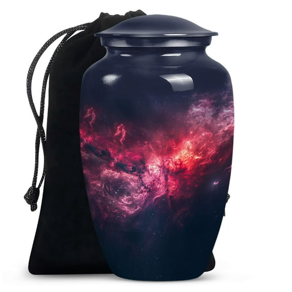 SUBSH Galaxy Urn for Ashes - Urns for Human Ashes Large Adult - Funeral Urn Ashes - Urns for Human Ashes Adult Female Mom - Urns for Ashes Adult Male - Cremation Urns for Ashes(10 INCH Pack of 1)