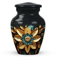 thumbnail image 1 of SUBSH Gilded Petals - Little Urns - Mosaic Urns for Human Ashes Adult - Cremation Urns for Men - Adult Urns for Human Ashes Women - Urn for Dad (Size-3inch,1pcs), 1 of 2