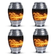 SUBSH Horse Urn - Urns for Burial - Medium Size Urns - Small Urns for Ashes - Urns for Adult Female Small - Urns for Human Ashes Adult Female - Urns for Dad Size-3inch,4pcs