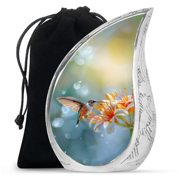 SUBSH Humming Bird Cremation Urns For Adult Ashes Women - Urns For Ashes Adult Female Mom - Urns For Human Ashes - 10 Inch - Urns For Ashes Adult - Cremation Urns Adult - Cremation Urns For Women
