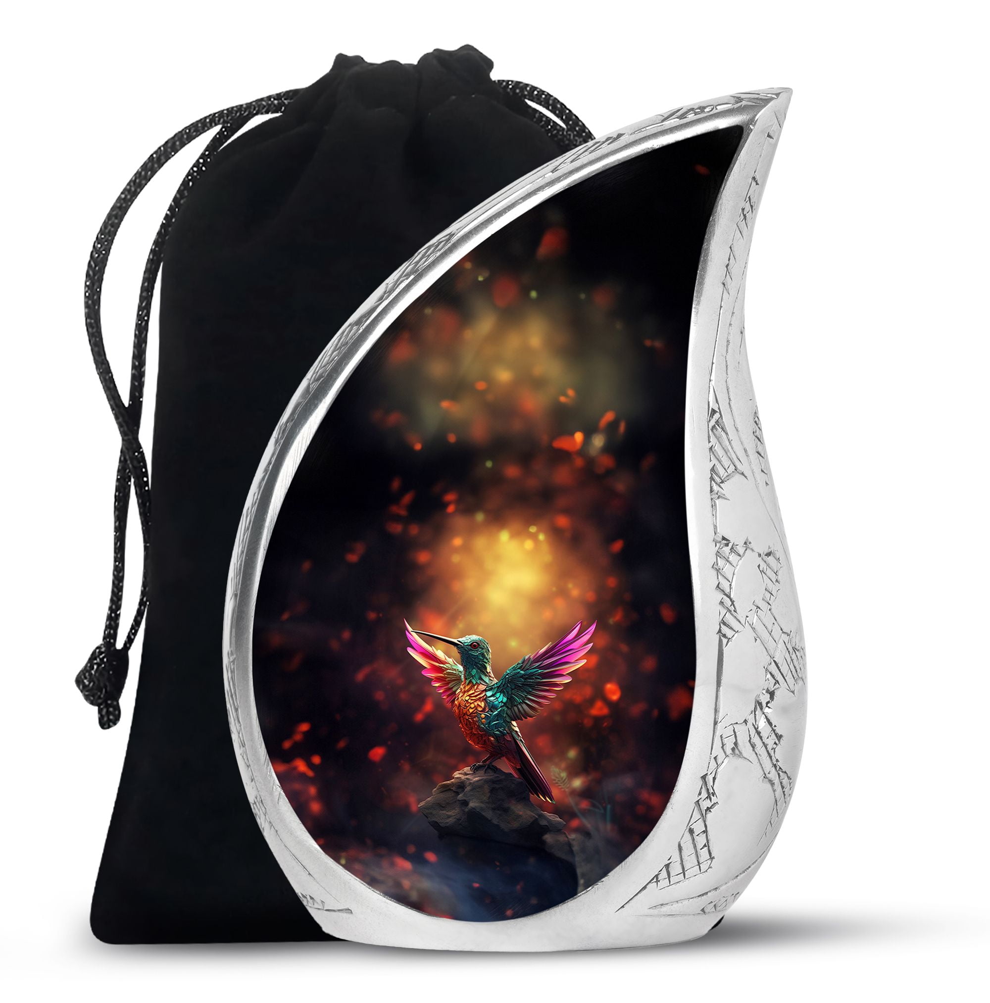 SUBSH Humming Bird With Golden Background - Urn For Ashes - Urn For Human  Ashes - Funeral Urn - 10 Inch - Funeral Urns For Adult Ashes Men - Large  Urn For, image size:2000x2026