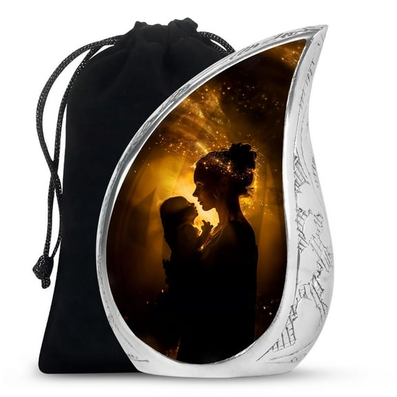 SUBSH Large Urns For Human Ashes Large - Cremation Urns For Human Ashes - Funeral Urns - Ashes Urns Human - Decorative Urn For Mom & Dad