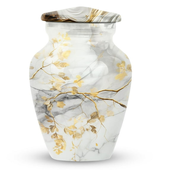 SUBSH Marble Design Metal Urn - Keepsake Urn - Urns for Ashes - Cremation Urns - Urns for Human Ashes - Memorial Urns for Human Ashes Keepsake (Size3inch, 1pcs)