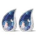 thumbnail image 1 of SUBSH Moonlit Bunny Dreamscape - Small Urn For Human Ashes Adult - Urn For Ashes Adult Female Mom - Small Cremation Urn For Human Ashes - Pack Of 2 - Memorial Urn For Human Ashes Keepsake, 1 of 2