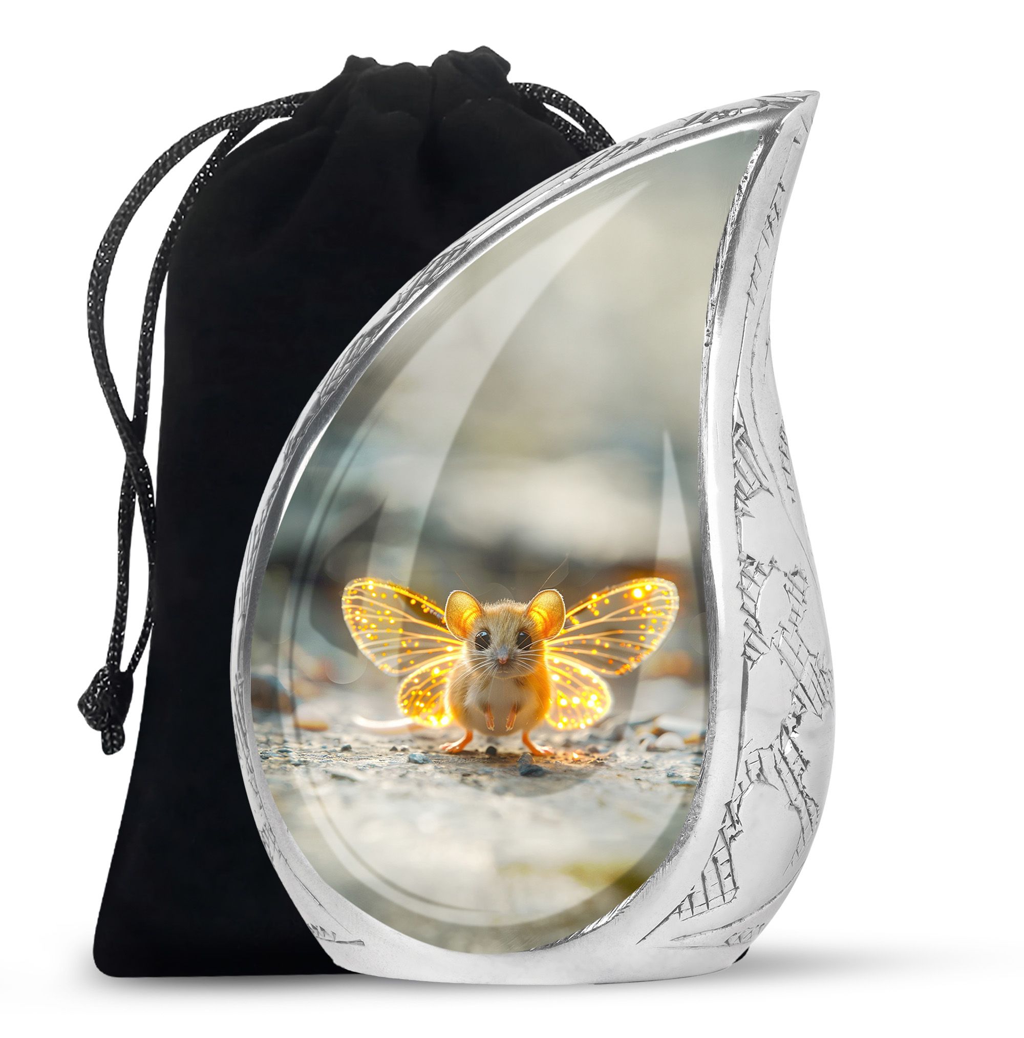 SUBSH Mystic Firefly Mouse - Urns For Ashes Adult - Urns For Human Ashes Adult Female - Urns For Adults - 10 Inch - Urns For Ashes Large - Urn For Ashes - Cremation Urn Human