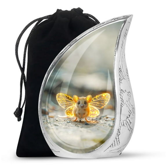 SUBSH Mystic Firefly Mouse - Urns For Ashes Adult - Urns For Human Ashes Adult Female - Urns For Adults - 10 Inch - Urns For Ashes Large - Urn For Ashes - Cremation Urn Human
