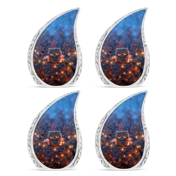 SUBSH Mystic Glow - Cremation Urns For Burial - Urns Human Ashes - Urns For Ashes Keepsake - Pack Of 4 - Cremation Urns - Cremation Urns For Women - Urns For Human Ashes Adult Man