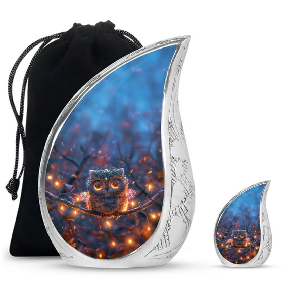 SUBSH Mystic Glow - Small Keepsake Cremation Urns - Funeral Urns For Ashes - Urns For Burial - Combo 1 Large & 1 Small - Small Keepsake Urns - Cremation Urns Small