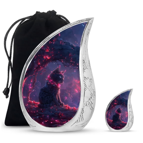 SUBSH Mystic Glow - Urn For Adult Male - Urn Keepsake For Human Ashes - Urn For Ashes Adult Male - Combo 1 Large & 1 Small - Ashes Keepsake - Burial Urns For Adult Human Ashes