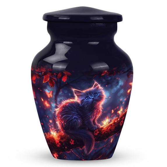 SUBSH Mystic Nature - Little Urns for Human Ashes - Companion Urns for Adults - Dad Urn for Ashes - Cremation Urns for Women - Urn for Burial In Ground (Size-3inch,1pcs)