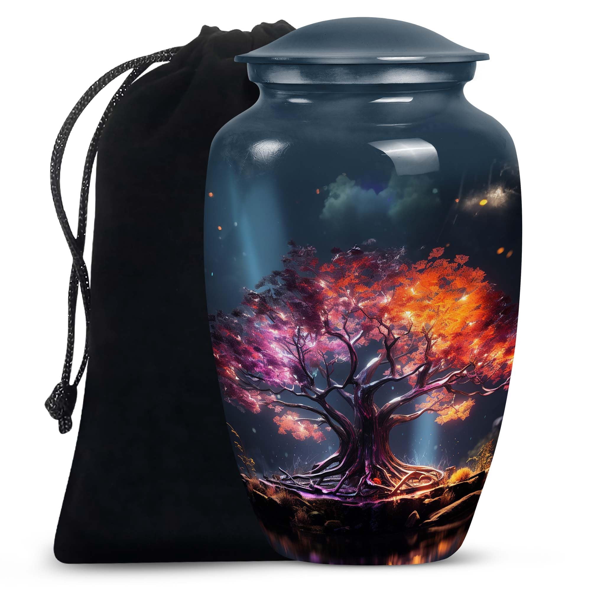 SUBSH Mystical Arbor Lights - Adult Urns for Human Ashes Men - Companion Urn for Two - Burial Urns for Human Ashes Adult Male - Cremation Urns for Women - Urns for Mom (10 inch)