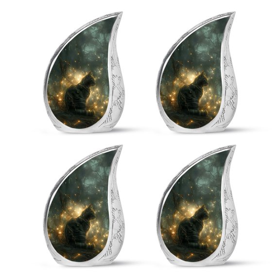 SUBSH Mystical Forest Vigil - Cremation Urns For Adult Ashes Women - Urn For Ashes Adult - Urns For Ashes Adult - Pack Of 4 - Cremation Urns For Human Ashes - Cremation Urns For Adults