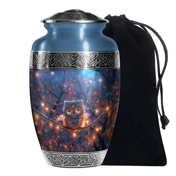 SUBSH Owl Urn-Large Urn for Human Ashes- Cremation Urns for Men - Urn for Ashes for Women - Cremation Urns for Human Ashes Adult Male - Adult Urns for Human Ashes Women - Ash Urns for Humans