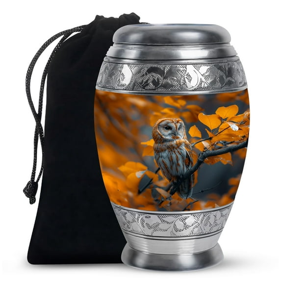 SUBSH Owl Urn - Urns for Human Ashes Adult Man - Urn for Ashes for Women - Urns for Ashes Adult Female Mother - Urn for Dad - (10 inch Pack of 1)