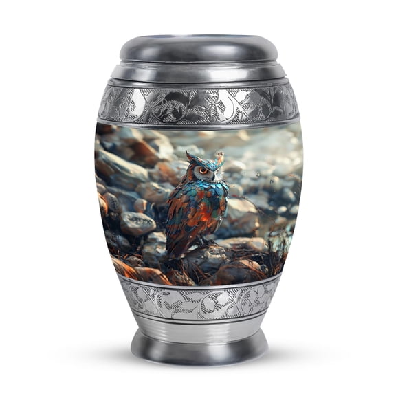 SUBSH Owl Urns for Human Ashes - Cremation Keepsakes for Ashes - Funeral Urns for Adult Ashes Women - Urns for Human Ashes Adult Female - Companion Urn - (3 inch Pack of 1)