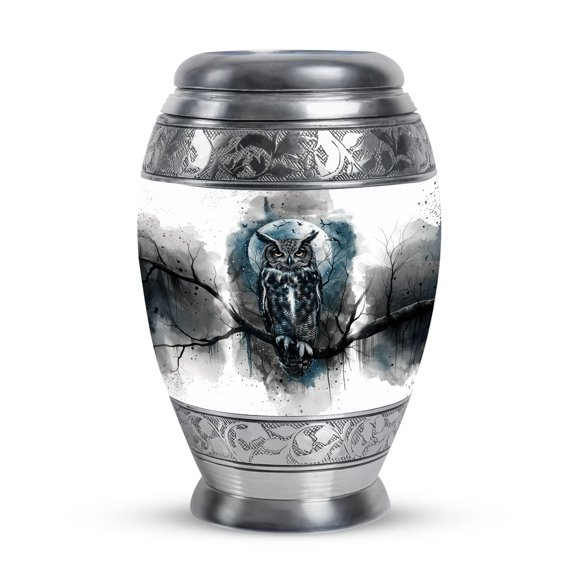 SUBSH Owl Urns for Human Ashes - Small Urn for Ashes - Urns for Human Ashes Adult Male Dad - Cremation Urn Human Ashes - Urn for Adult Male - (3 inch Pack of 1)