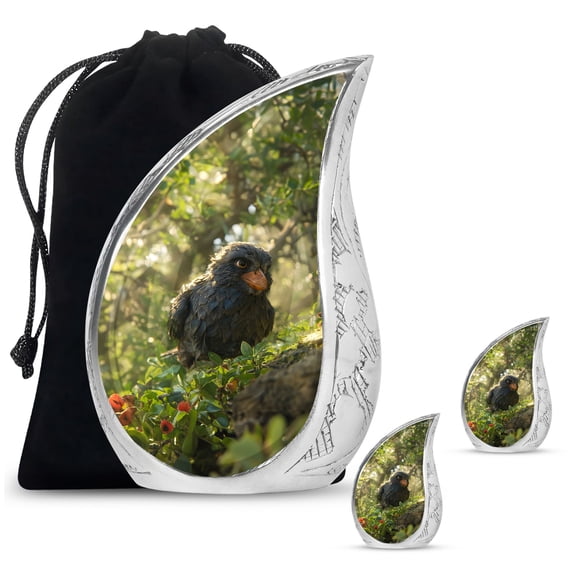 SUBSH Puffin Bird Adult Urns For Human Ashes Men - Urns For Mom Ashes - Urns For Mom - Combo 1 Large & 2 Small - Funeral Urns For Adult Ashes Men - Cremation Urn - Urns For Human Ashes Adult Male