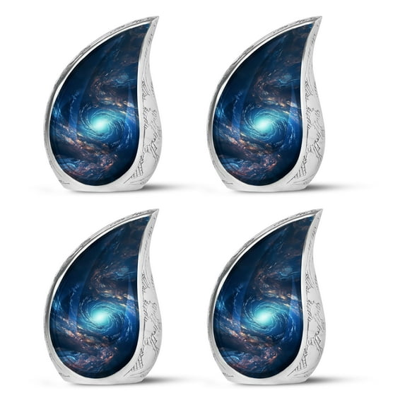 SUBSH A Realistic Spiral Galaxy - Small Urns For Human Ashes Adult Male - Urn For Mom Ashes - Small Urn For Human Ashes - Pack Of 4 - Small Urn For Human Ashes Keepsake - Cremation Urn