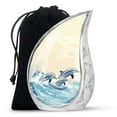 thumbnail image 1 of SUBSH Seascape Dolphin Delight - Cremation Urns For Women - Urns For Adult - Adult Cremation Urns For Human Ashes - 10 Inch - Urn For Cremation - Cremation Urns For Burial - Urns For Ashes, 1 of 2