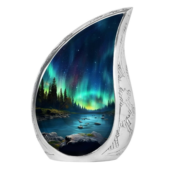 SUBSH Sky Glows Urn For Ashes Adult - Urns For Ashes Keepsake - Urns For Human Ashes Adult Male - Pack Of 1 - Urns For Human Ashes Small Size Keepsake - Ashes Keepsake