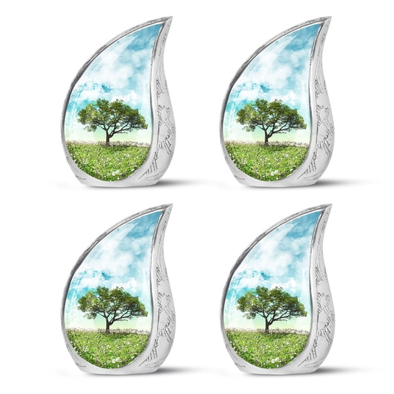 SUBSH Sky Tree - Urns For Ashes Adult Male - Adult Urns For Women - Burial Urns Urn For Ashes For Women - Pack Of 4 - Adult Male Urn - Human Remains Urn - Memorial Urn For Ashes