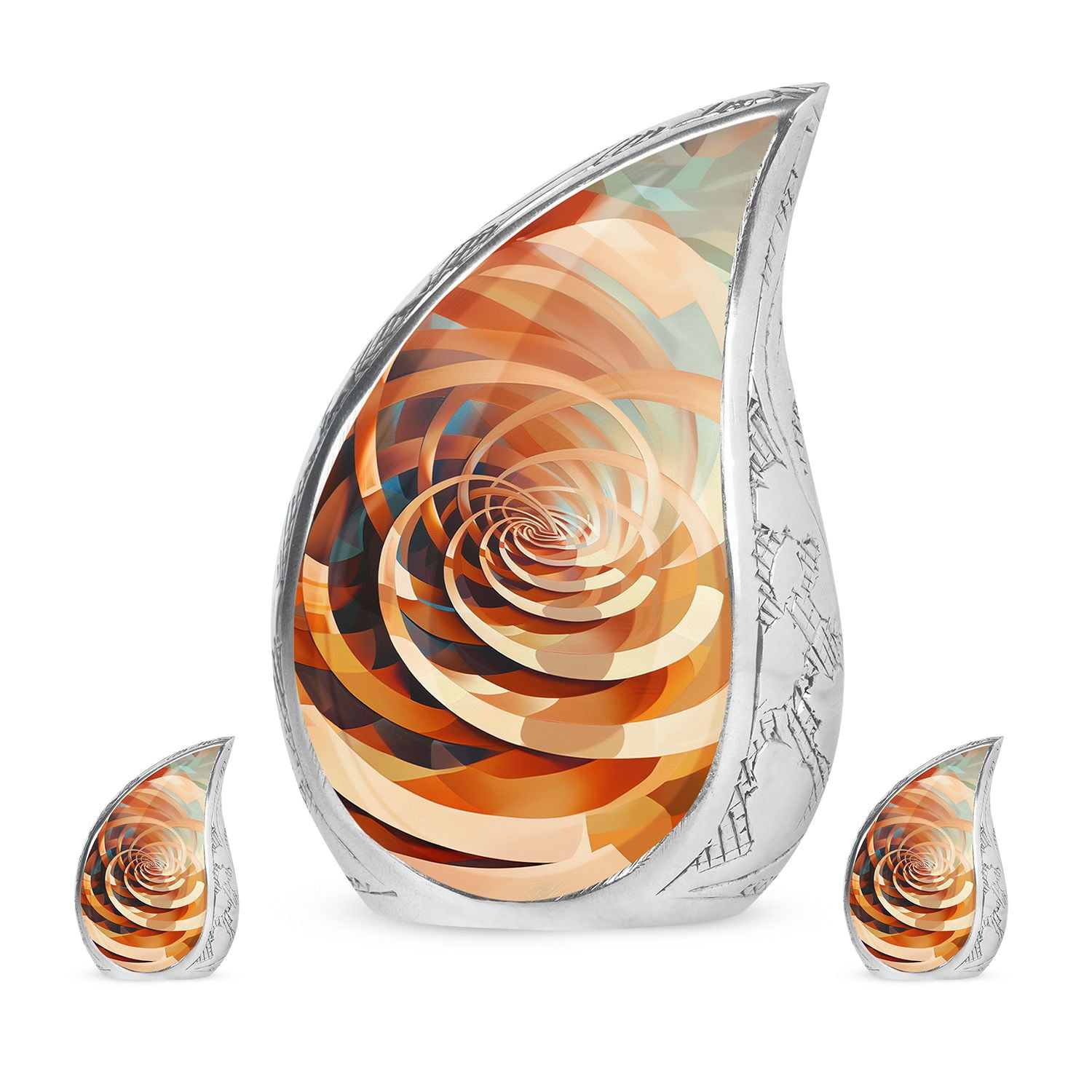 SUBSH Spiral Small Urns For Human Ashes - Cremations Urns - Urns For ...
