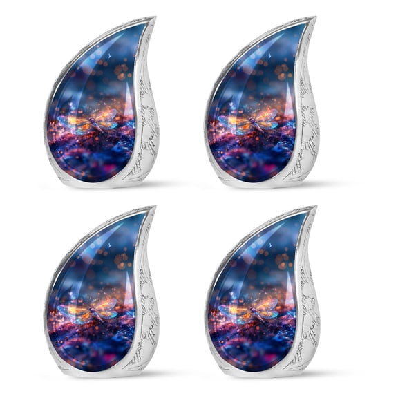 SUBSH Stellar Dragonfly Dream - Cremation Urns Adult - Urns For Human Ashes Adult For Burial - Urns For Men Ashes Adult Male - Pack Of 4 - Urns For Human Ashes - Urn For Human Ashes - Funeral Urn