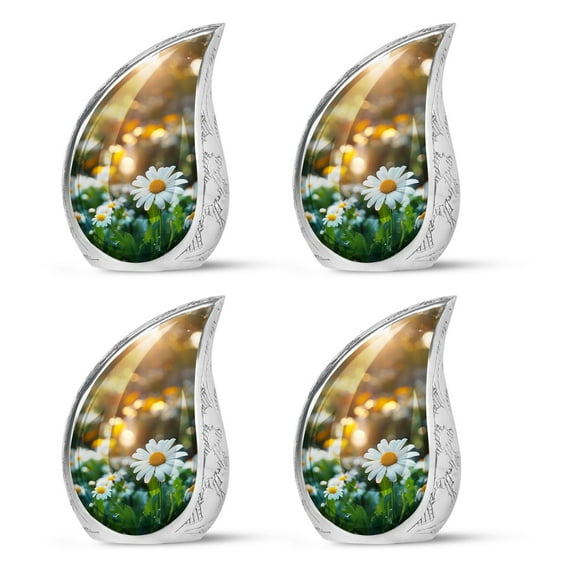 SUBSH Sunset Glow In The Garden - Cremation Urns For Adult Ashes Women - Urns For Adult Female - Urns For Men - Pack Of 4 - Urn For Human Ashes Adult Woman - Keepsake Urns For Human Ashes