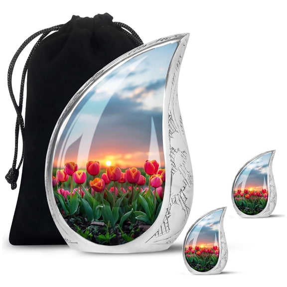 SUBSH Sunset Serenade - Urns For Adult Male - Urn Keepsake - Urn For Human - Combo 1 Large & 2 Small - Small Keepsake Cremation Urns - Cremation Urn - Miniature Creamation Urns