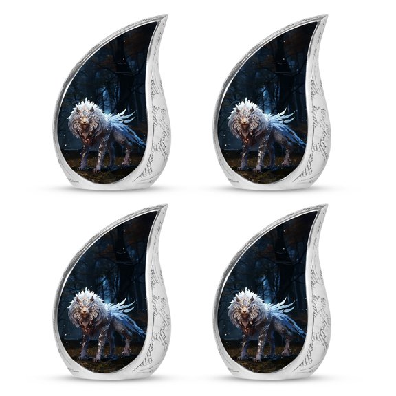SUBSH The Winter Spirit Of The Enchanted Forest - Cremation Urns For Adult Ashes Women - Urn For Ashes Adult - Urns For Ashes Adult - Pack Of 4 - Small Cremation Urns For Human Ashes