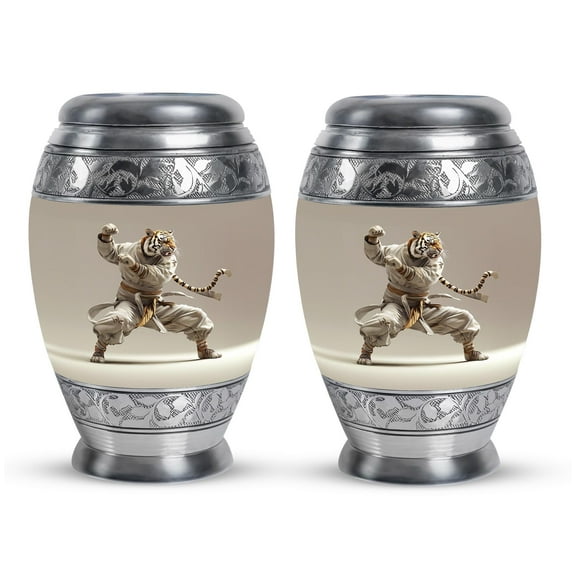 SUBSH Tiger Urns for Human Ashes Adult - Ashes Keepsake - Funeral Urn - Urns for Human Ashes Adult Female Mom - Urn for Ashes for Women - (3 inch Pack of 2)