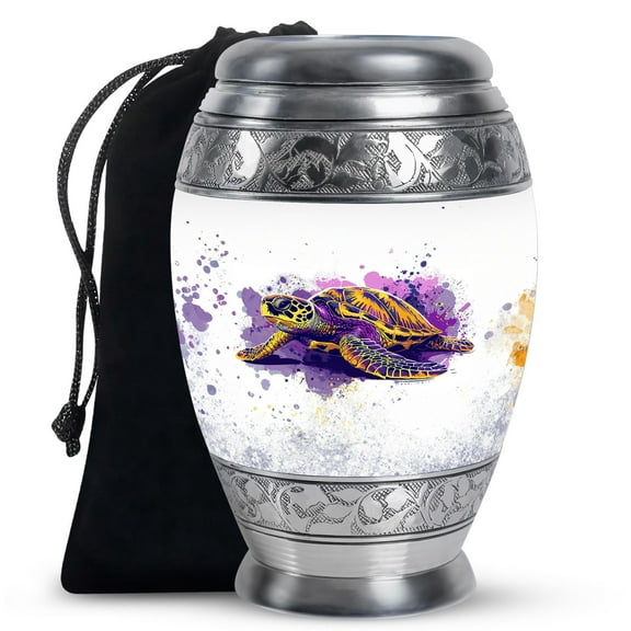 SUBSH Turtle Urns for Human Ashes - Urn for Ashes Adult Male - Companion Urn - Adult Urns for Human Ashes Men - Ash Urns for Humans - (10 inch Pack of 1)