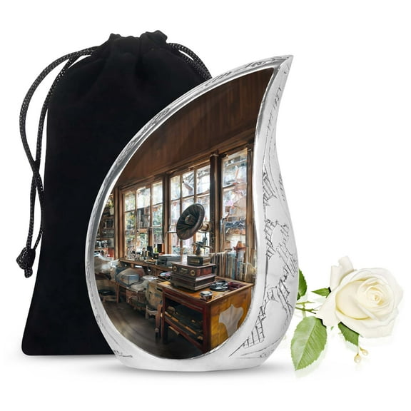 SUBSH Urns For Dad - Large Urns - Burial Urns For Cremated Remains - Urn For Human Ashes Adult Men & Women - Funeral Urns - Human Remains Urn