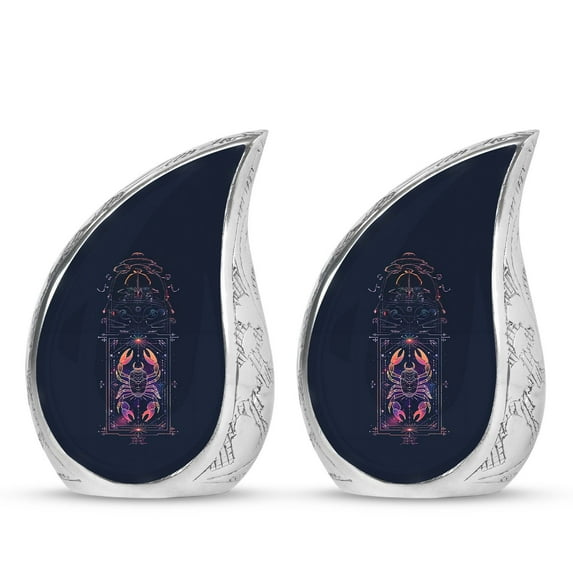 SUBSH Zodiac Adult Urns For Human Ashes Women - Urn For Ashes Small - Urns For Ashes Adult Male Small - Pack Of 2 - Small Cremation Urns For Human Ashes - Small Urns - Cremation Urns For Men