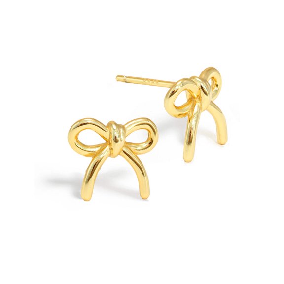 COQUETTE BOW Stud Earrings | 18K Gold Over Sterling Silver