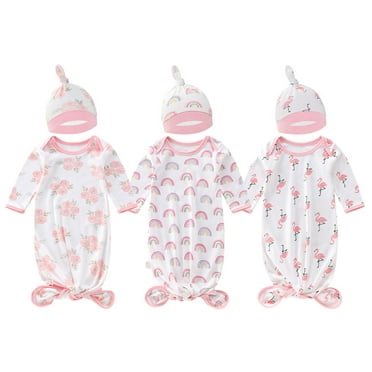 SUCS 3 Pack Baby Sleep Sack 6-12 Months 100% Cotton Baby Sleeping Bag Can Be Knotted Prevent Falls