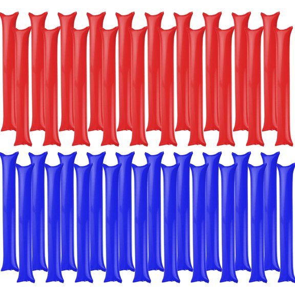 SUCS 40 Pack Inflatable Cheering Sticks, Cheer Sticks Cheerleading Toys Bar for Party Favors, Concerts, Sports Events